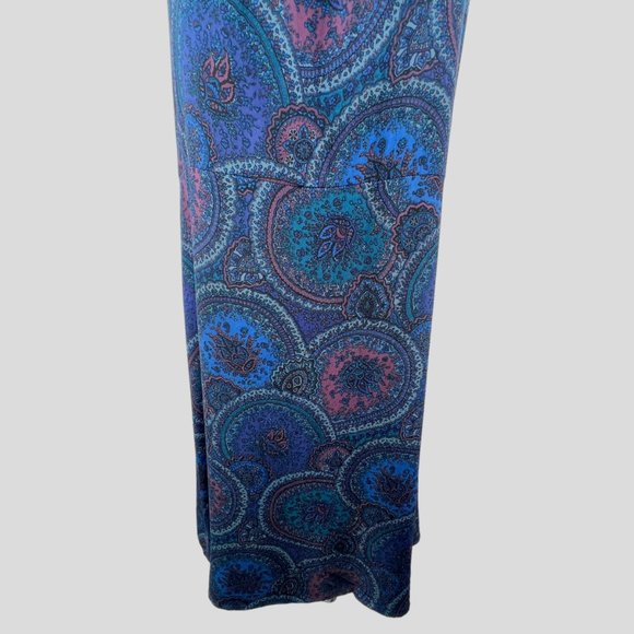 Designer Marc Jacobs Medallion Paisley Print Sleeveless Silk Midi Dress Size XS - Picture 3 of 7